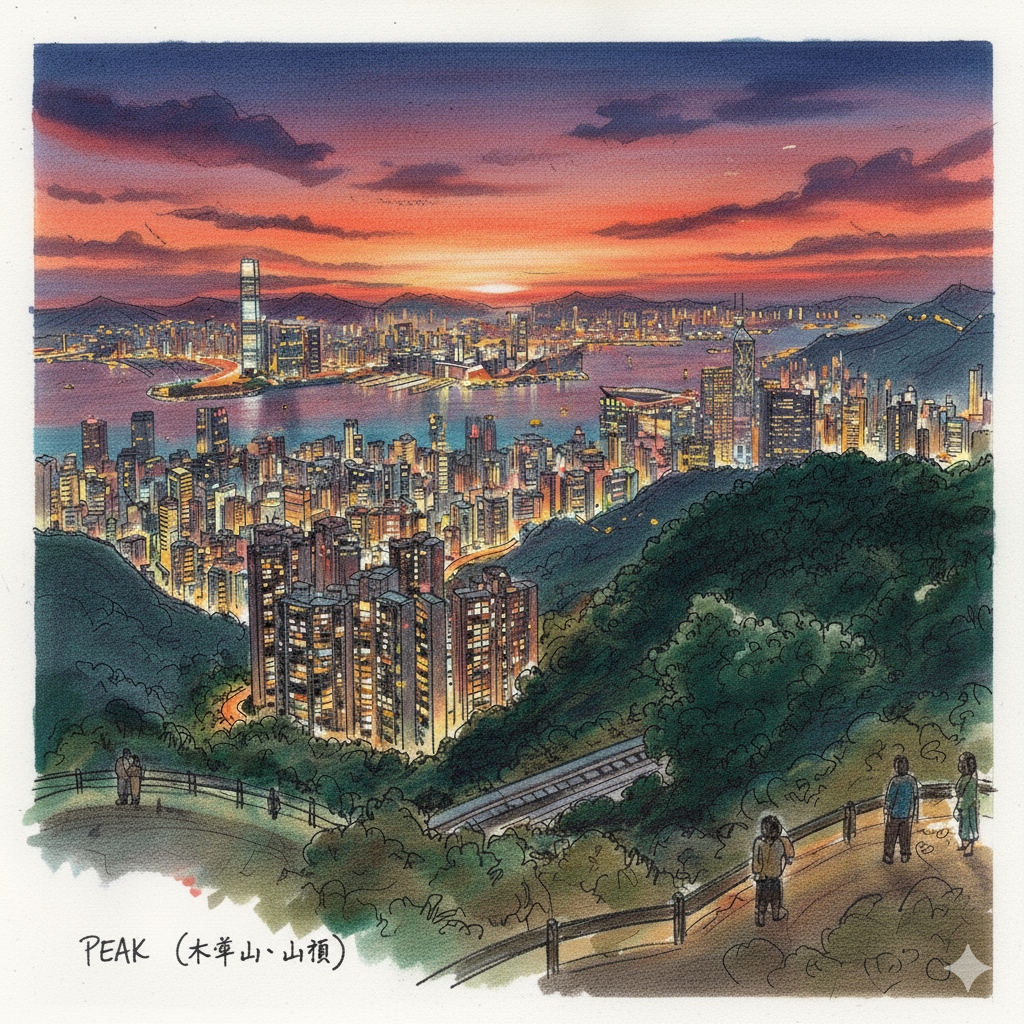 Tai Ping Shan （Victoria Peak） 太平山（山頂）